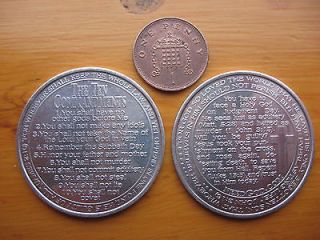 Newly listed Ten Commandments Alloy Coin New Christian Double sided 