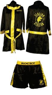   Balboa Movie Boxing Costume shorts/robe American Flag/Italian stallion