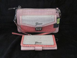 GUESS USA by Marciano Womens Kora Blush Shoulder Bag Purse & Matching 