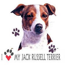 JACK PARSONS RUSSELL TERRIER fabric panel & paws fabric panel