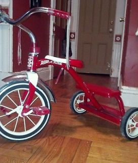 Radio Flyer Tricycle Retro Red Model #33   Bell attached with Handle 
