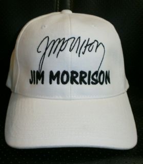 JIM MORRISON DOORS CAP / HAT W/ STITCHED AUTOGRAPH