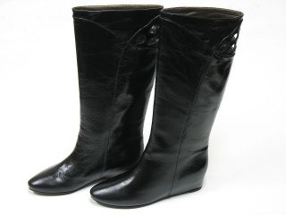 Soft Surroundings Richmond Riding Boot (6.5, Black Leather) Open Box 
