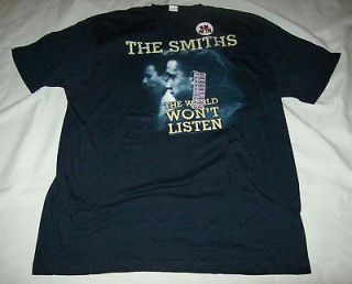 The Smiths The World Wont Listen T Shirt 2XL Slim Fit New