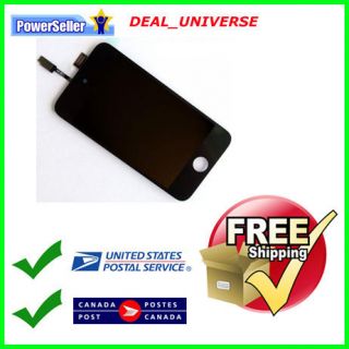 Black iPod Touch 4 4G 4th Gen LCD Touch Screen Digitizer Replacement 
