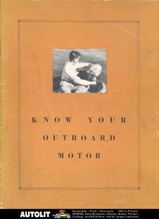 1940 Johnson SeaHorse Outboard Boat Motor Book Brochure
