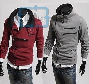   Mens Long Sleeve Slim Fit Cardigan/Jacke​t/Coat/Sweatsh​irt/Top