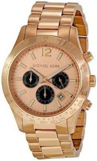 Michael Kors Layton Rose Gold tone Chronograph Mens Watch MK8186