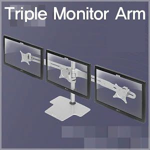   R43P Triple 4 Rack Mounted LCD Monitor Panel Auto NTSC/PAL Detection