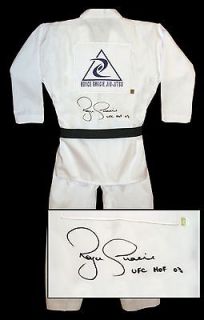 Royce Gracie UFC Signed White Karate Gi ASI Proof
