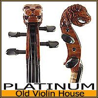 STAINER LION Scroll Violin #2305. Bright & Balanced Tone.