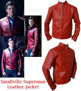 smallville superman red leather jacket 