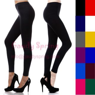 Solid Full Length Seamless Stretch Footless Stockings Long Tights 