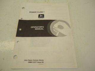 John Deere power flow bagger operators manual OM M112377 30 pages