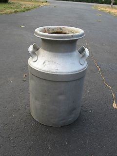 LARGE HEAVY VINTAGE ANTIQUE MILK CAN CREAM CAN MARKED ON HANDLE
