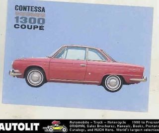 1965 ? Hino Contessa 1300 Coupe Factory Postcard Japanese
