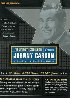 Johnny Carson The Ultimate Collection (DVD, 2003, 3 Disc Se