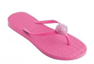NEW Lindsay Phillips Jordi Pink Flip Flops Sandals 6 9 10 Button 