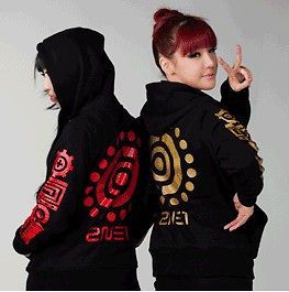 KPOP 2NE1 MEMBER STYLE NEW TEAM TYPE GOLDEN ZIP UP FAN Hoodie NEW