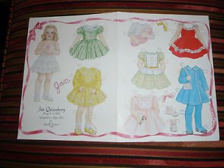 1989 Paper Dolls by Judy M. Johnson JAN QUISENBERRY Uncut Collectibles