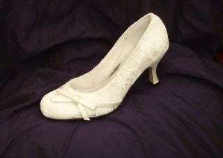   SATIN & LACE Vintage Style Bridal Wedding Shoes ~ Brand new, all sizes