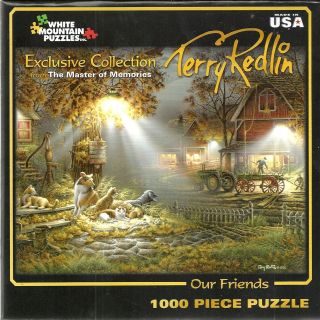 Terry Redlin Our Friends 1000 piece White Mountain Jigsaw Puzzle