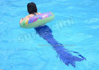 Child Adult Size Mermaid Tail Fin Monofin Real Swim Costume Caribbean 