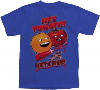   Youth Sizes Annoying Orange Tomato Ketchup Funny Show T shirt top tee