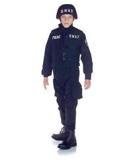 swat team police uniform costume child new