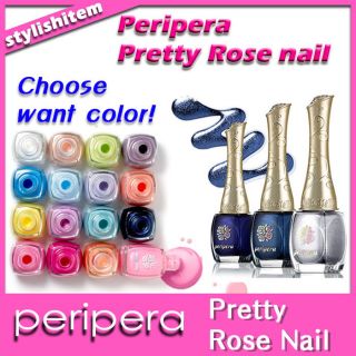 Peripera Pretty Rose Nail POLISH fashionable color Decoration. Choose 