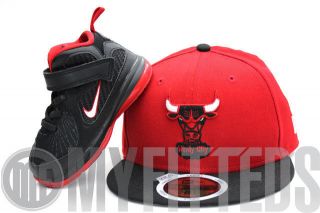   Classic Scarlet Jet Black LeBron 9 Matching KIDS New Era Hat ONLY