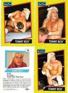 TOMMY RICH WCW 1991   4 WRESTLING CARDS WWE NWA BRAND NEW