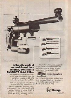 1980 savage anschutz model 1413 match target rifle ad time