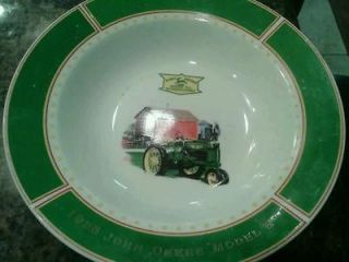 John Deere Tractor, Dinner Plate by Gibson, 9 soup bowl