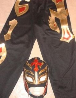 WWE RAW Wrestling boy small mask pants costume set gift SmackDown sin 