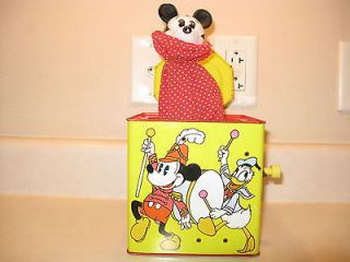 vintage mickey mouse jack in the box disney time left