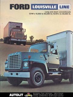 1970 Ford Louisville Conventional Truck Brochure Canada