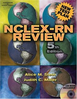 NCLEX RN Review by Judith C. Miller and Alice M. Stein 2004, Paperback 