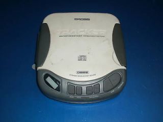 portable cd player koss tracker water resistant cdp450 time left