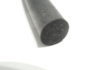 SPONGE RUBBER CORD, BLACK NEOPRENE OR SILICONE GREY,VARIOUS SIZES BY 