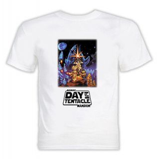 maniac mansion day of the tentacle video game t shirt