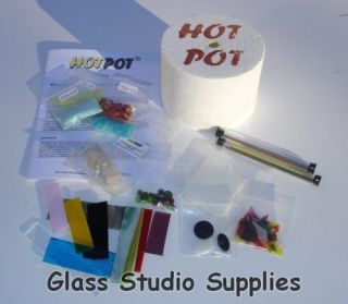 HotPot Fused Glass Maxi Microwave Kiln & Starter Kit for Fusing Glass 