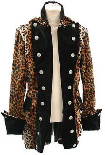 Raven Gothic animal print Pirate style jacket CH3