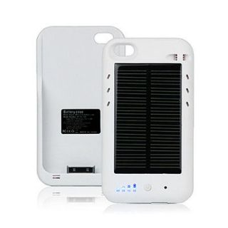 Solar Charging Battery Juice Pack Boost Case Charger for iPhone 4 / 4S 