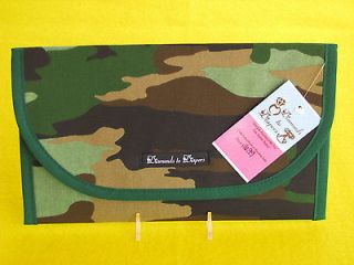 camouflage diaper and wipes case holder clutch pouch bag time