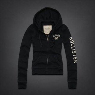 New 2012 Hollister by Abercrombie Woods Cove Womens Hoodie Navy SizeL