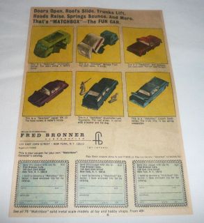 1965 Matchbox ad page ~ VOLKSWAGEN CAMPER,GARBAGE TRUCK +more