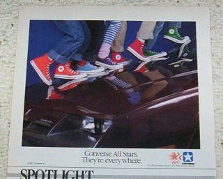 1983 advertising   Converse All Star canvas color shoes VINTAGE print 