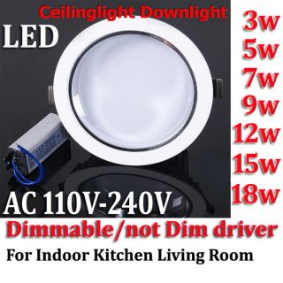   9W 12W 15W 18W LED Ceiling light lamp Downlight 4 Kitchen Living Room
