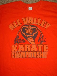New The Karate Kid Movie Cobra Kai Karate Championship Red T Shirt
